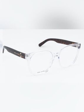 Marc Jacobs 726 Clear Frame Glasses with Tortoise Temples